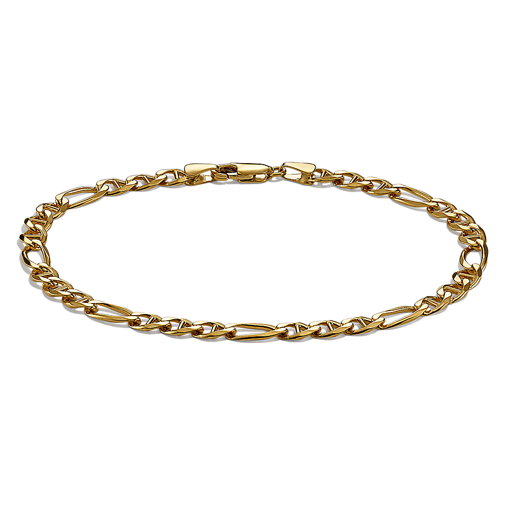 8.5 in Mens Figarucci Bracelet in 14K Yellow Gold (5mm)