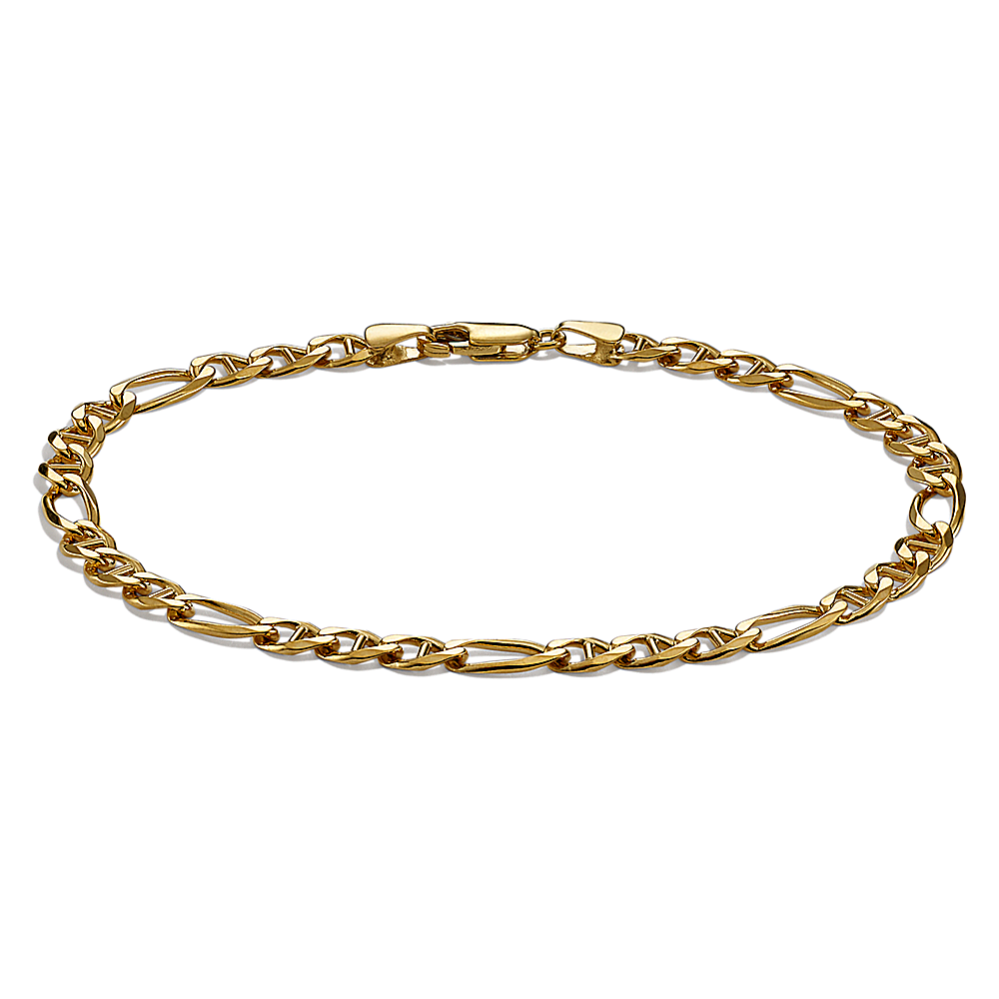 8.5 in Mens Figarucci Bracelet in 14K Yellow Gold (5mm)