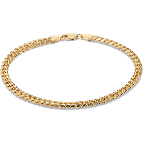 9'' Mens Miami Cuban Bracelet in Vermeil 14K Yellow Gold (5.3mm)