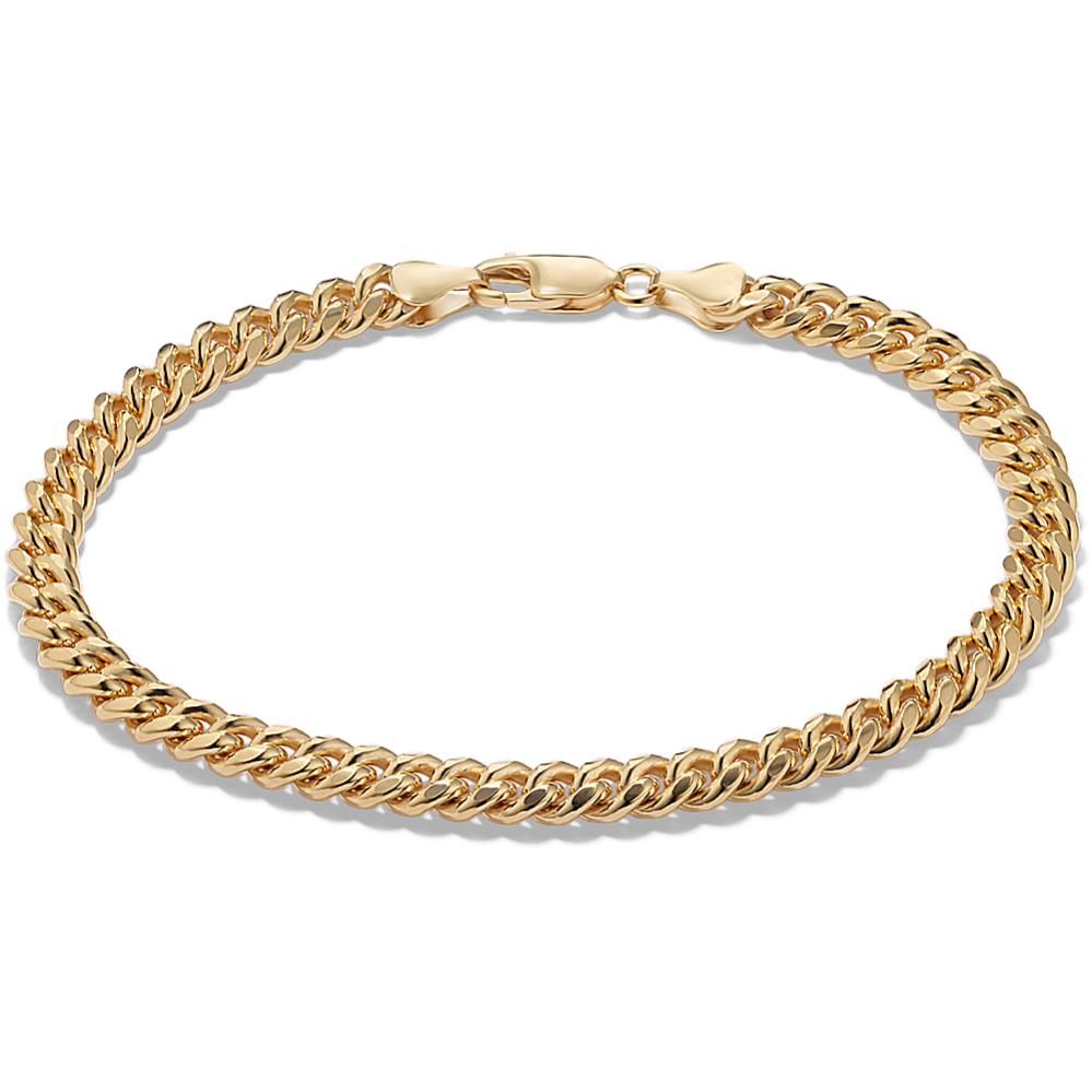 9'' Mens Miami Cuban Bracelet in Vermeil 14K Yellow Gold (6.2mm)