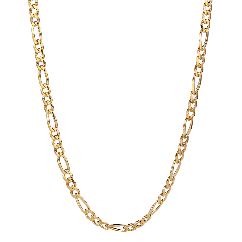 18'' 14K Yellow Gold Figaro Chain (3mm)