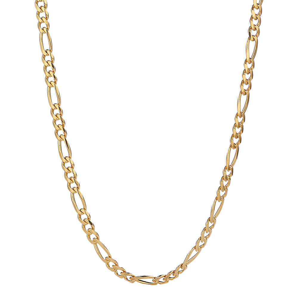 20'' 14K Yellow Gold Figaro Chain (3mm)