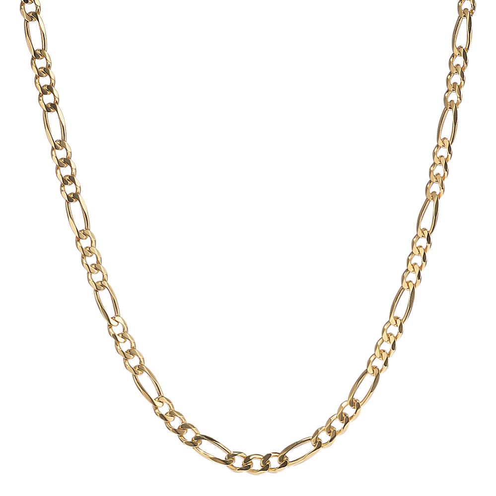 22 in Mens Figaro Chain (2.9mm)