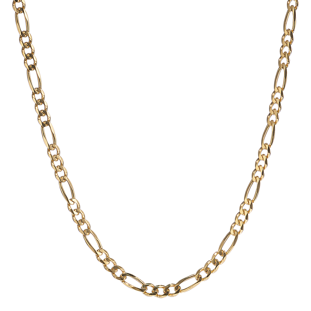 24'' 14K Yellow Gold Figaro Chain (2.9mm)