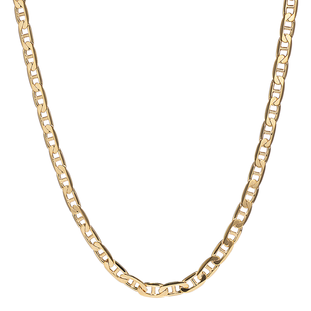 24'' 14K Yellow Gold Mariner Chain (3.7mm)
