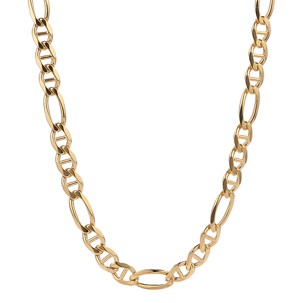20'' 14K Yellow Gold Figarucci Chain (5mm)