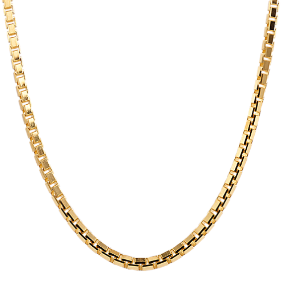 22'' 14K Yellow Gold Box Chain (2.3mm)