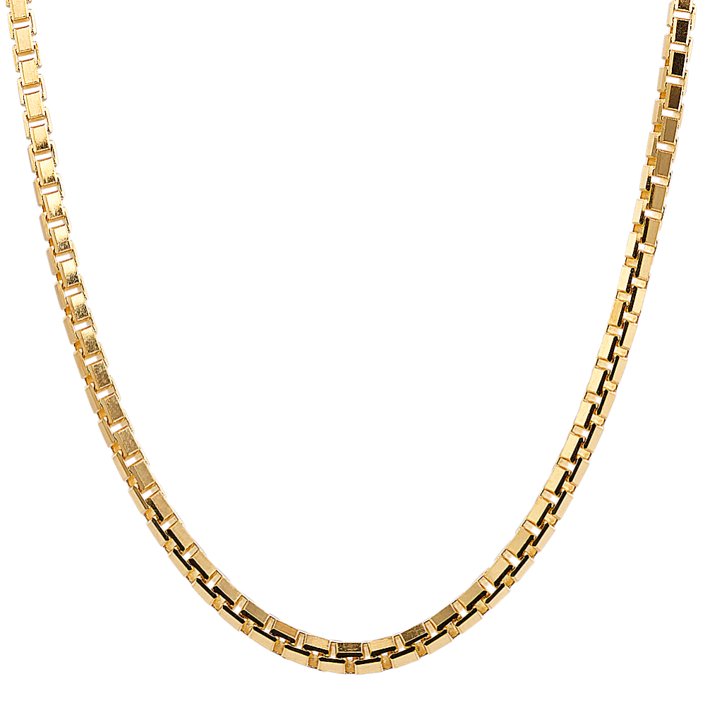 24 in 14K Yellow Gold Box Chain (2.3mm)
