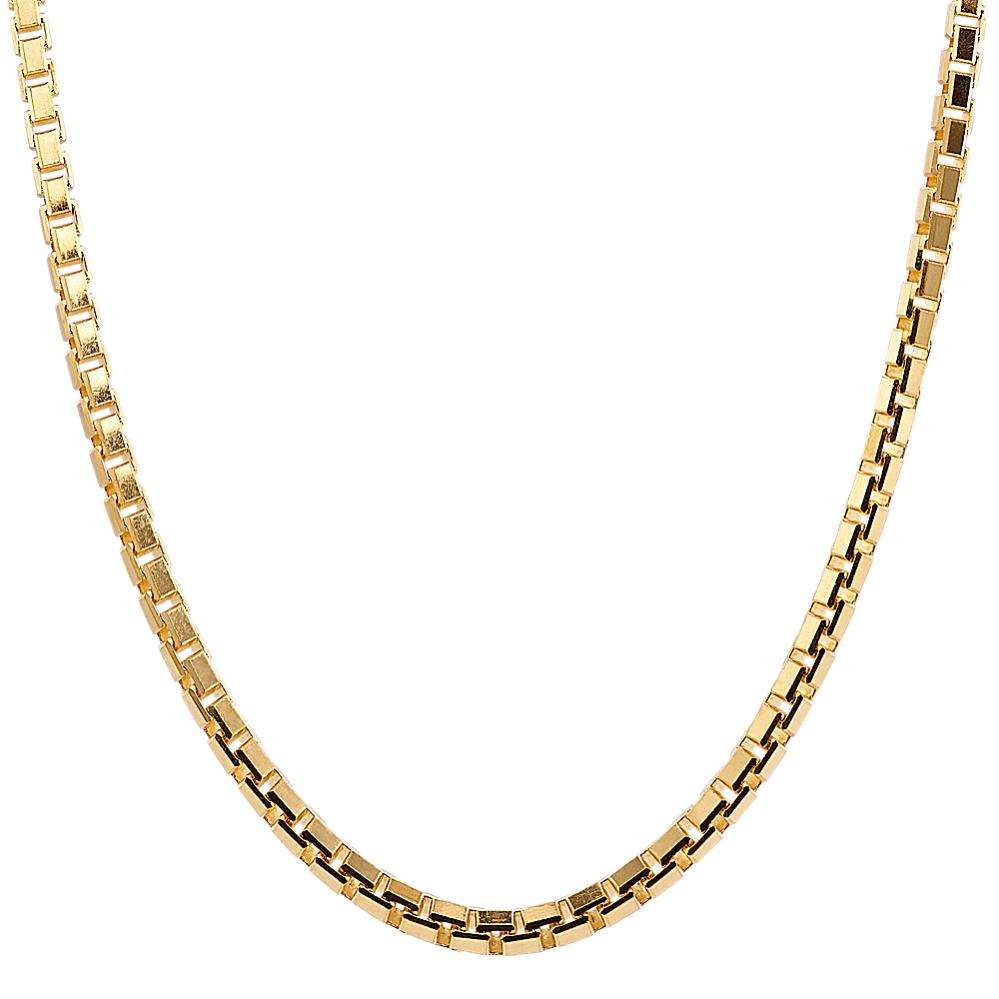 24'' 14K Yellow Gold Box Chain (2.3mm)