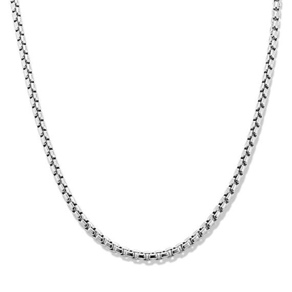 20'' 14K White Gold Box Chain (2.3mm)