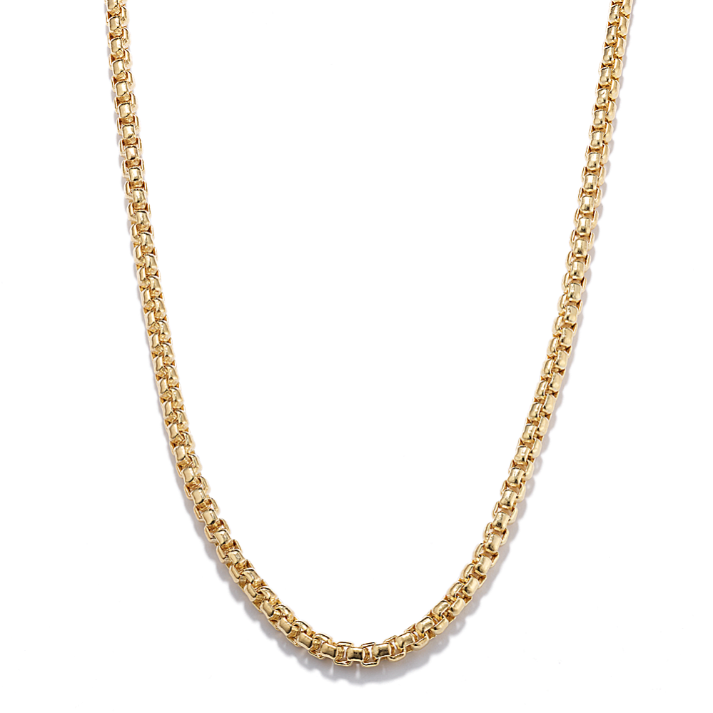 18'' 14K Yellow Gold Box Chain (3.7mm)
