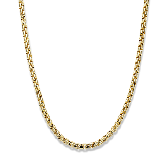 24'' 14K Yellow Gold Box Chain (3.7mm)