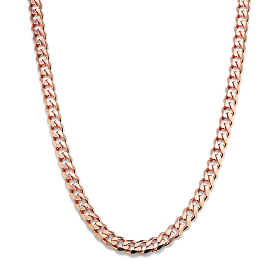 24 in 14K Yellow Gold Vermeil Curb Chain (6.4mm)