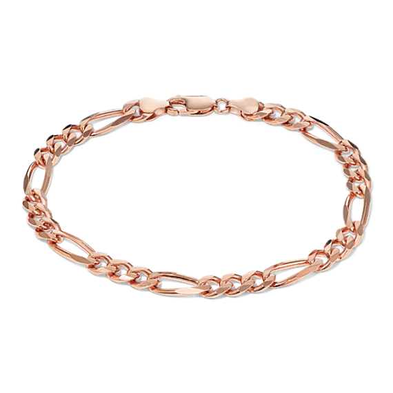 9'' 14K Gold Vermeil Figaro Bracelet (6.5mm)