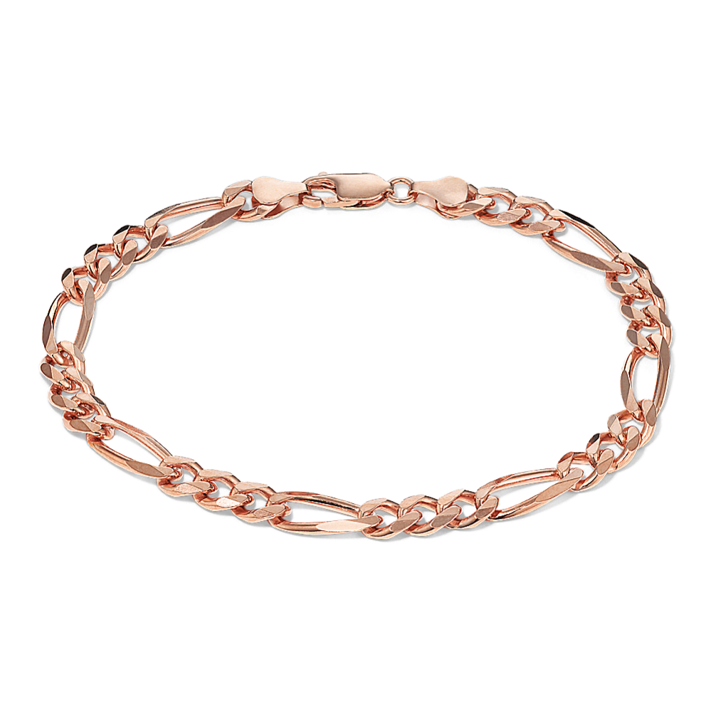 9'' 14K Gold Vermeil Figaro Bracelet (6.5mm)