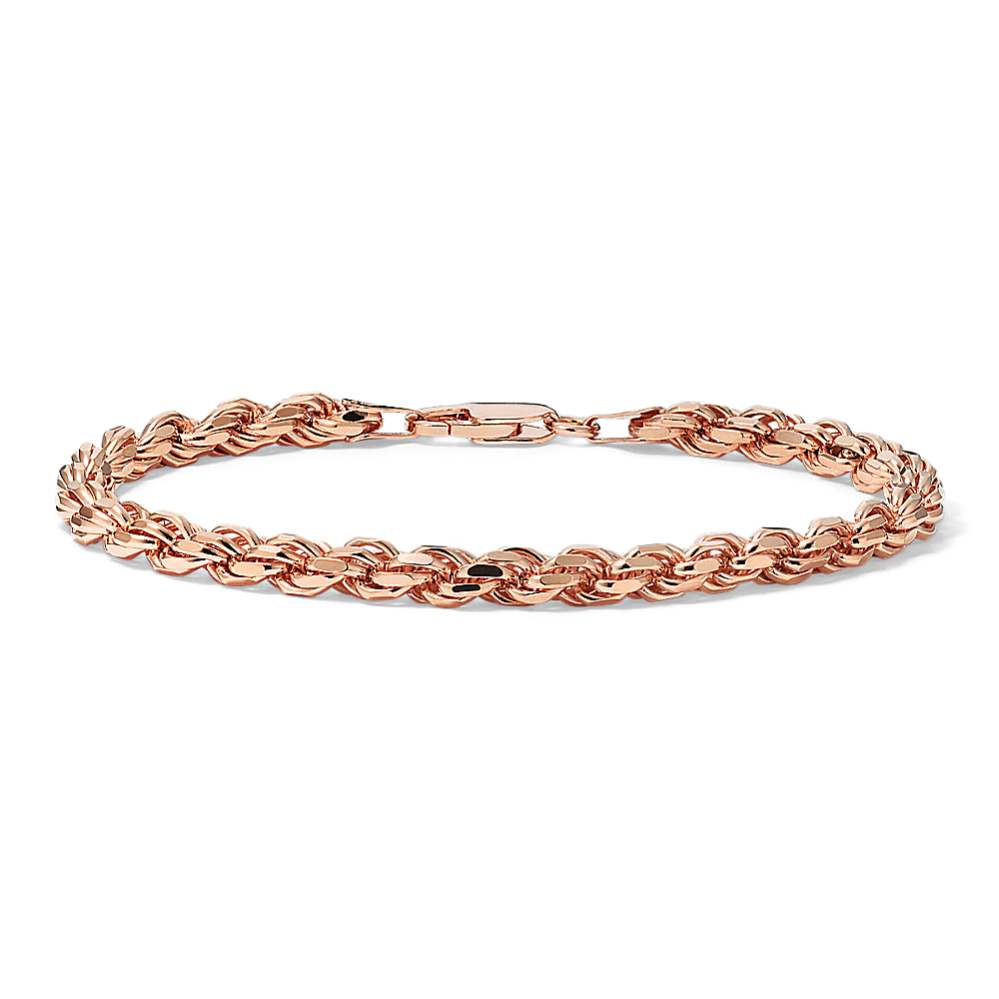 Saylor 14k Rose Gold Vermeil Rope Bracelet (9 in)