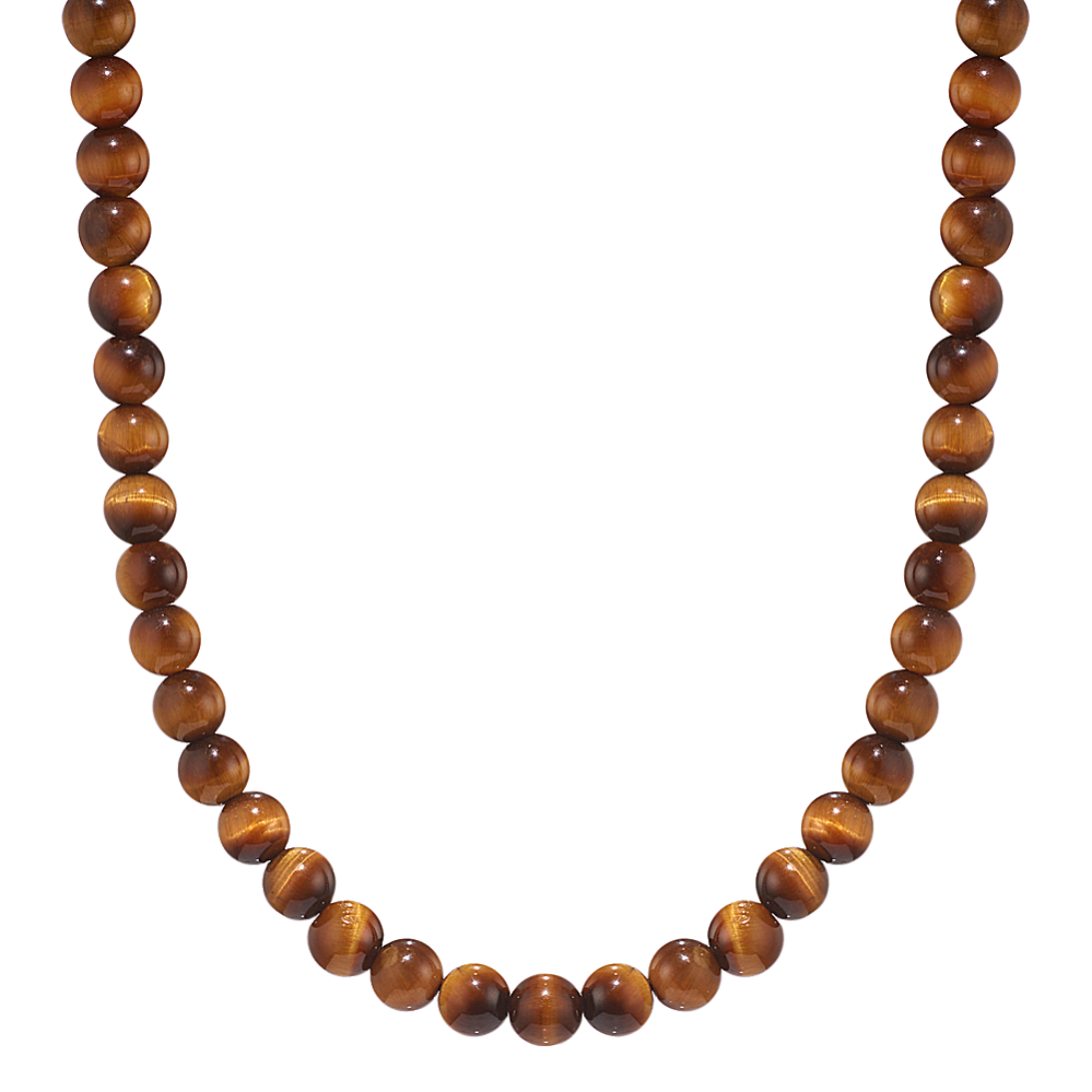 Fielder Tiger Eye Beaded Necklace (22in)