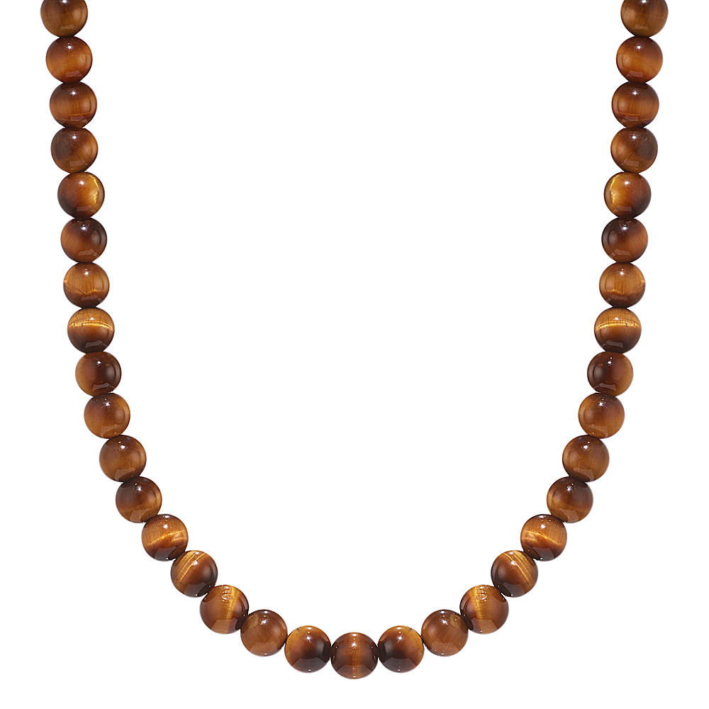 Tiger eye hot sale mens necklace