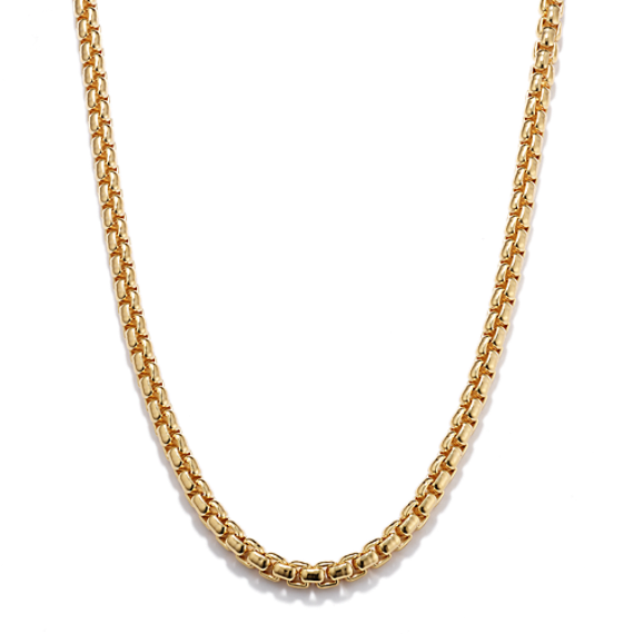 20'' 14K Yellow Gold Vermeil Box Chain (4mm)