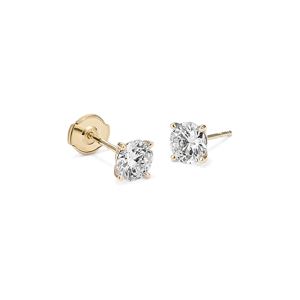 Fifth and Fine 1/4ct Women Round Diamond Stud Earrings Set in Sterling Silver