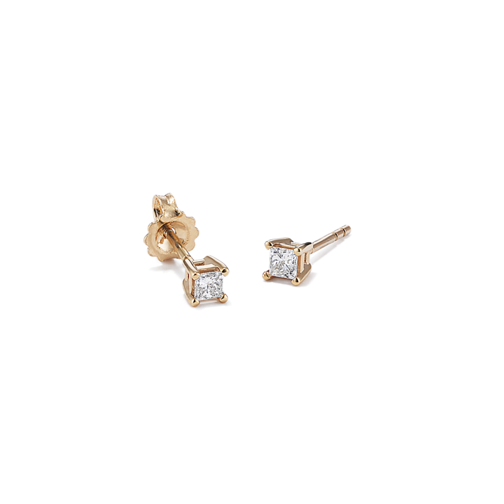 1/4 tcw Princess Cut Lab-Grown Diamond Studs