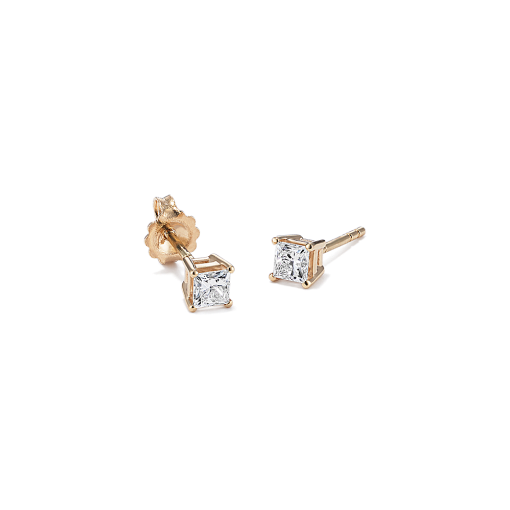 1/2 tcw Princess Cut Lab-Grown Diamond Studs