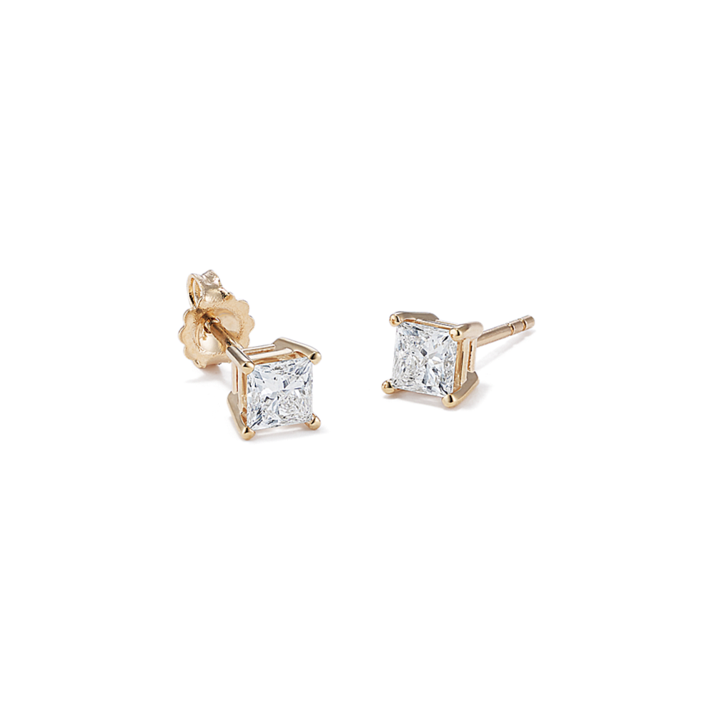 1 tcw Princess Cut Lab-Grown Diamond Studs
