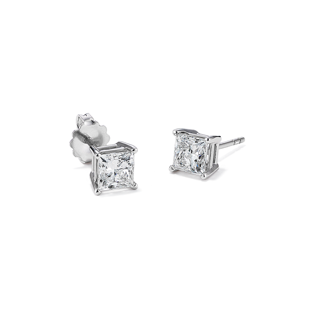 2 tcw Princess Cut Lab-Grown Diamond Studs