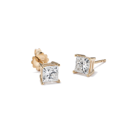 2 tcw Princess Cut Lab-Grown Diamond Studs