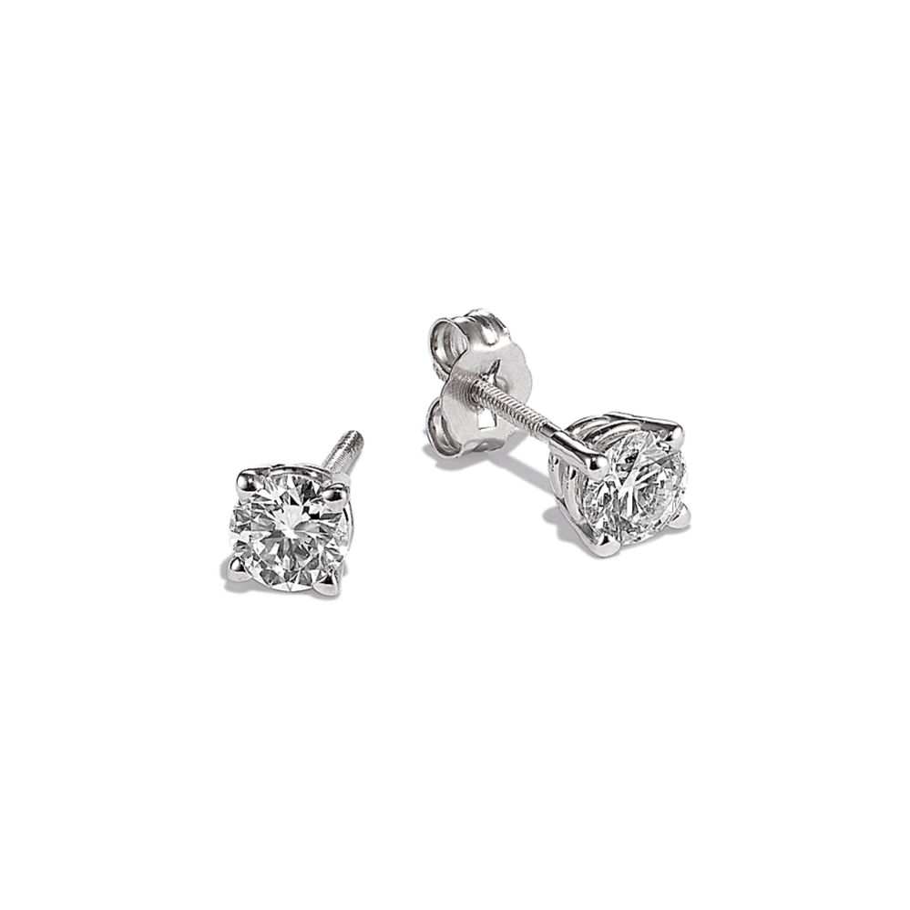 7/8 ct. Lab-Grown Diamond Stud Earrings in 14k White Gold