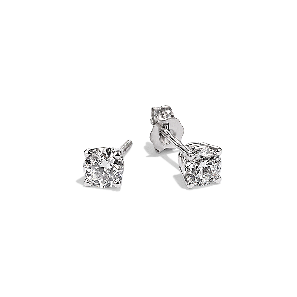 14 karat white gold deals diamond earrings