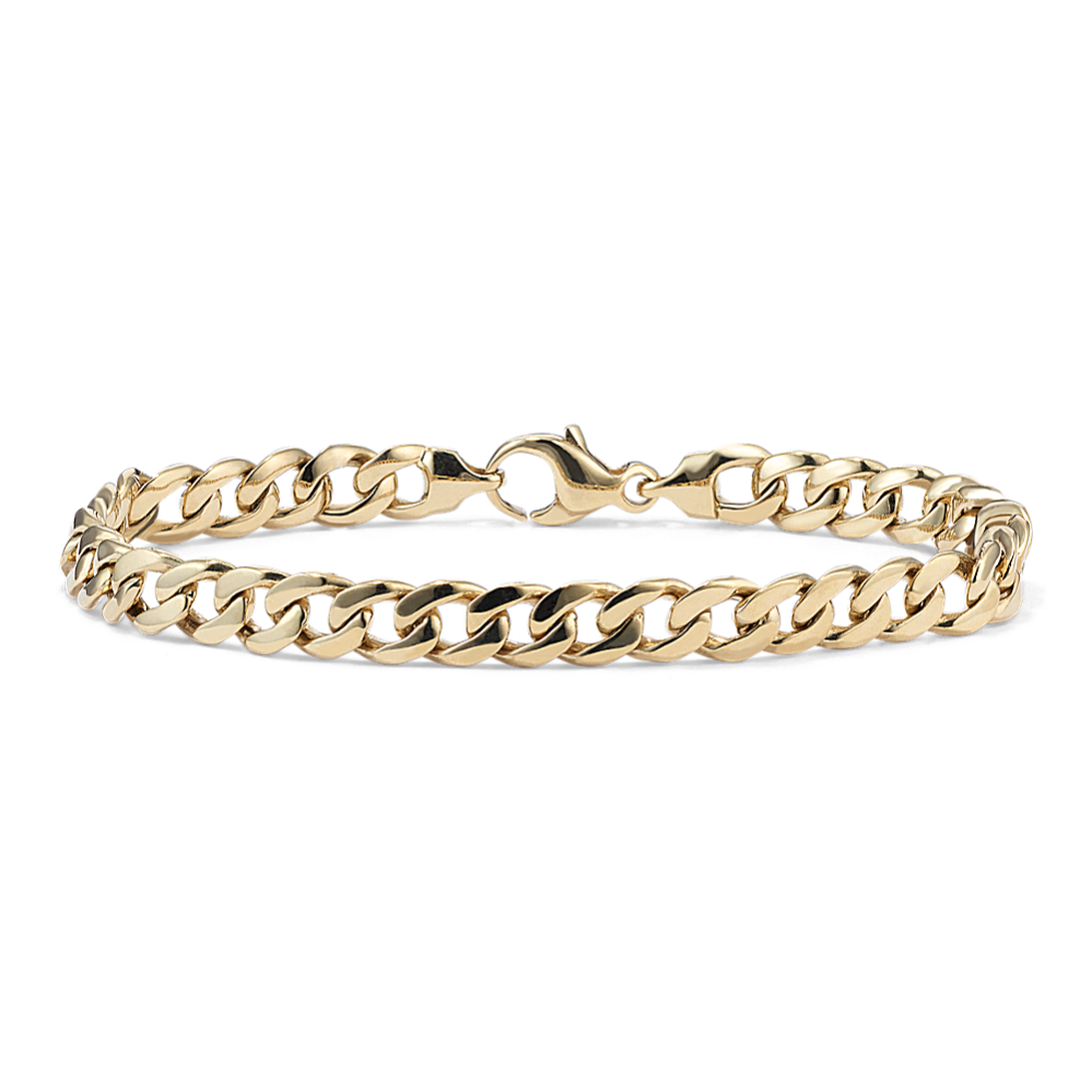7.5'' 14K Gold Curb Bracelet (6.8mm)