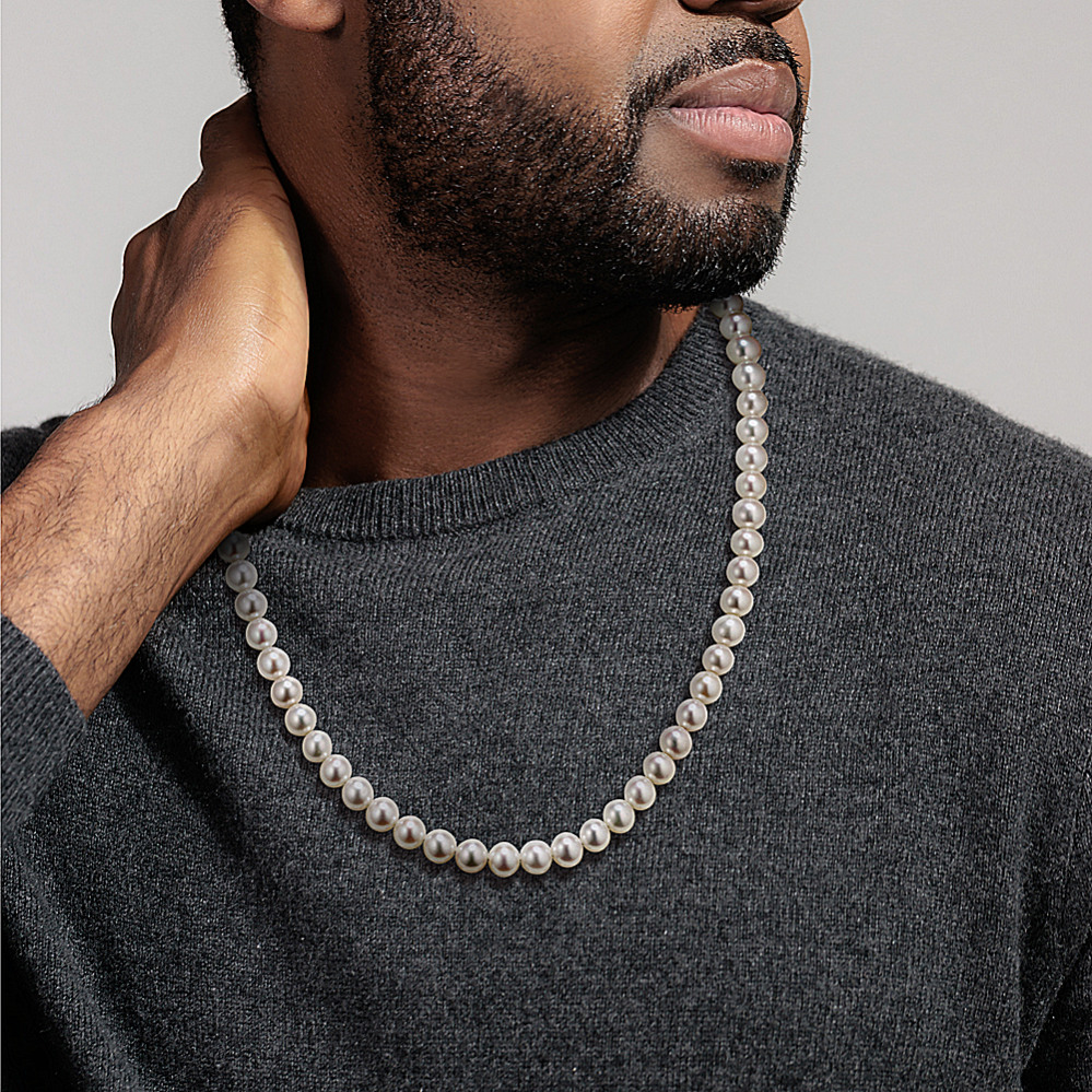 Merrick 7mm Cultured Freshwater Pearl Necklace | Shane Co.
