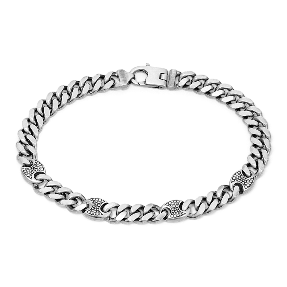 Dragon Scale Miami Cuban Chain Bracelet