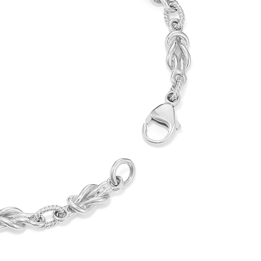 Sailor's Knot Sterling Silver Bracelet | Shane Co. Sailor's Knot Sterling Silver Bracelet | Shane Co.