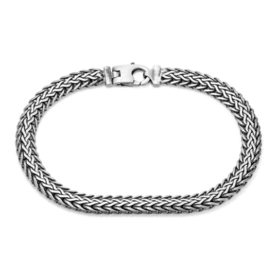 8.5'' Woven Sterling Silver Bracelet