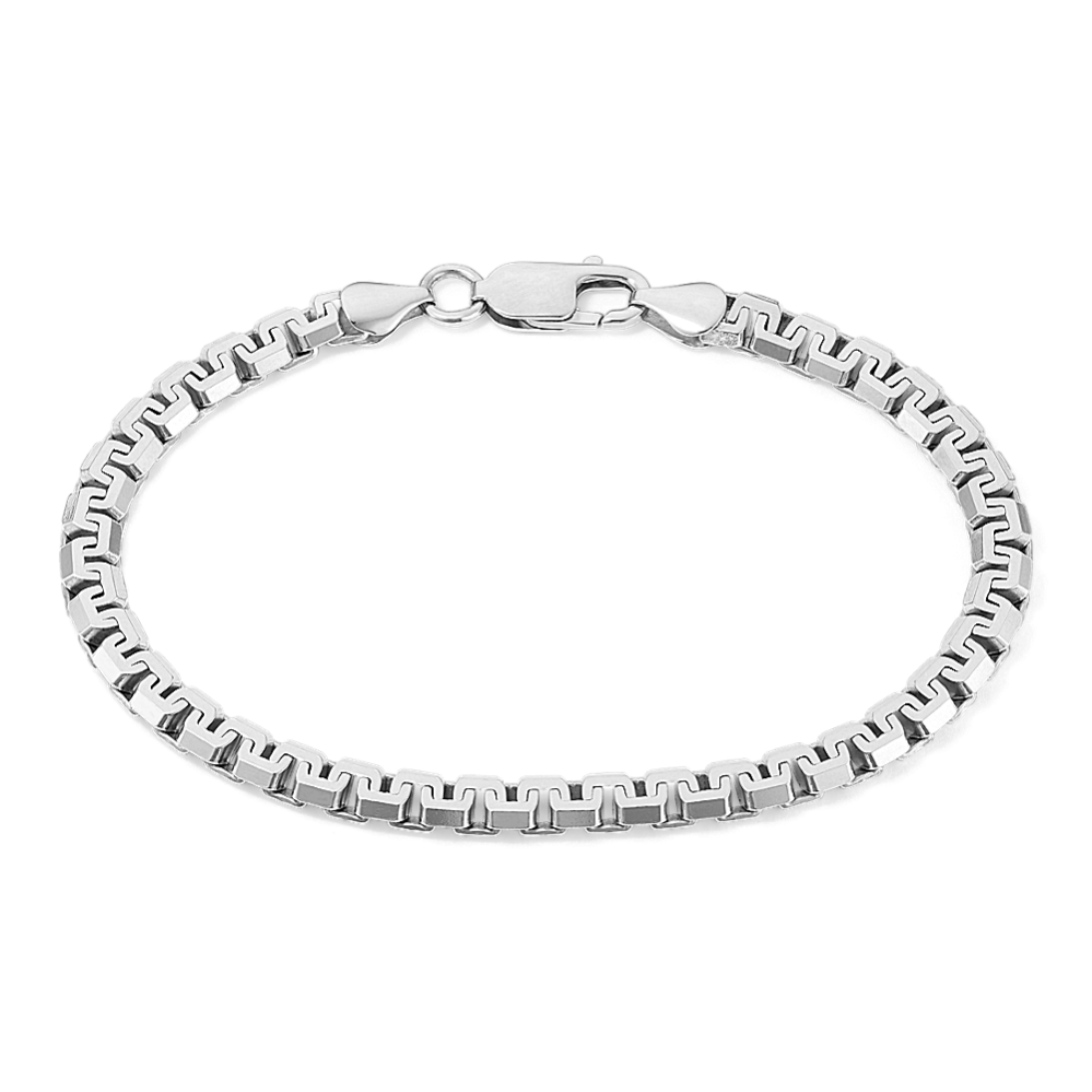 8.5'' Sterling Silver Box Chain Bracelet