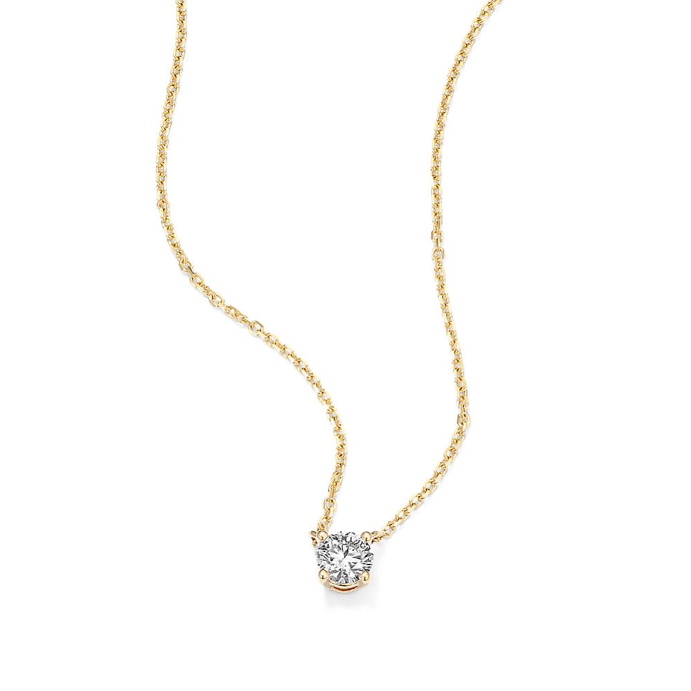 Round 1/3 ctw Lab-Grown Diamond Pendant
