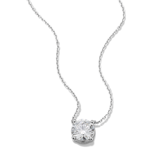 Round 1 1/2 ctw Lab-Grown Diamond Pendant