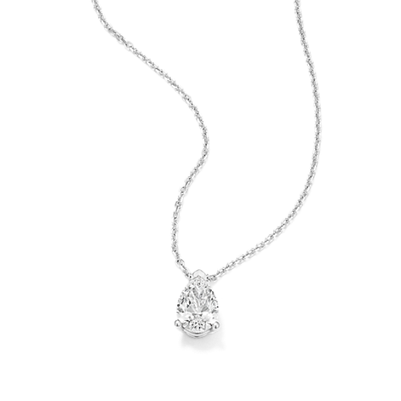 Pear 1 ctw Lab-Grown Diamond Pendant