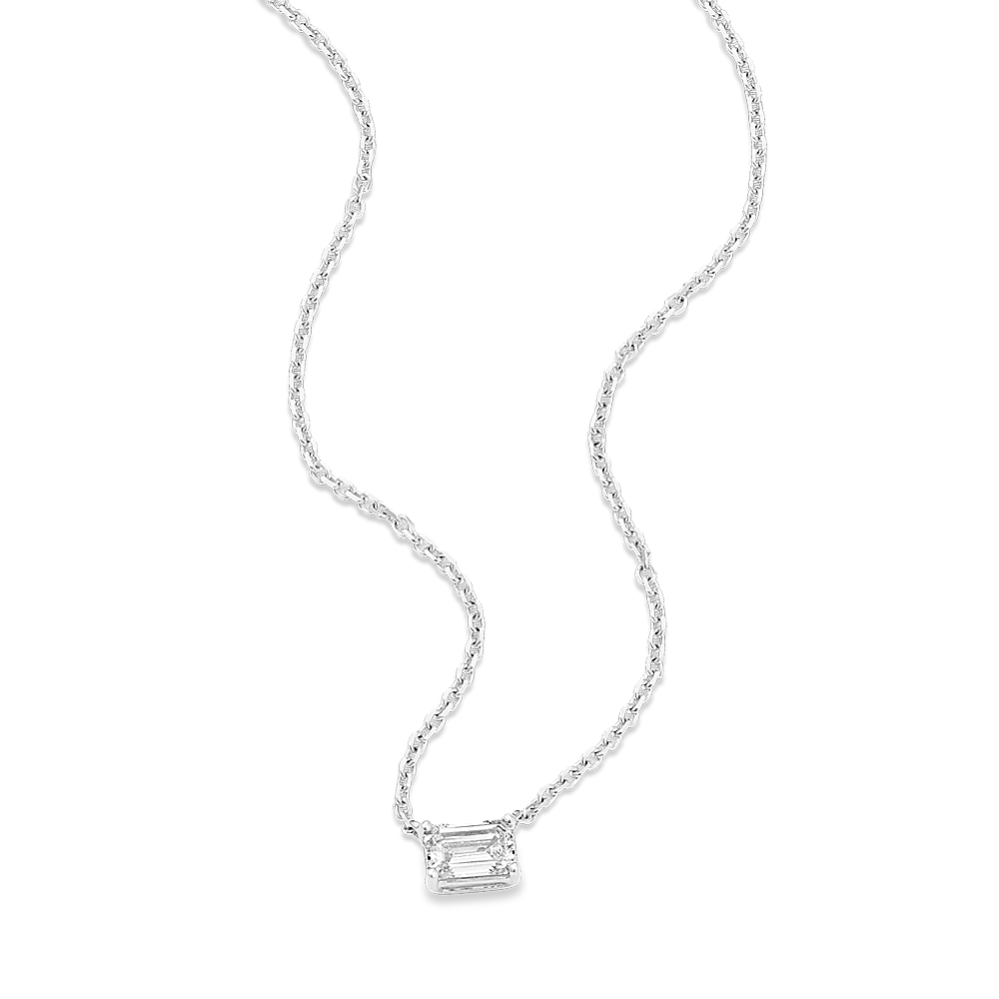 Emerald Cut 1/3 ctw Lab-Grown Diamond Pendant