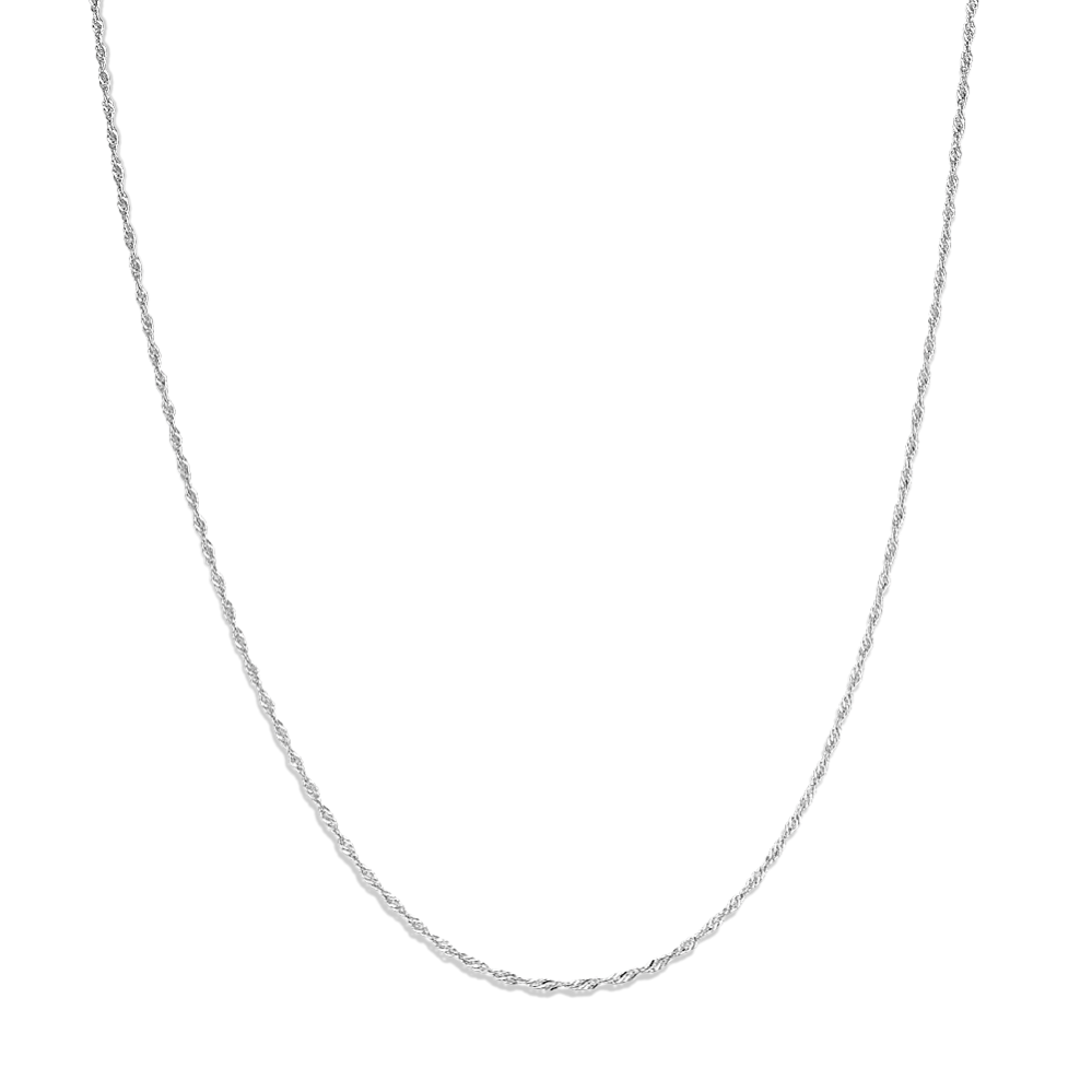 20'' Sterling Silver Singapore Chain (0.8mm)
