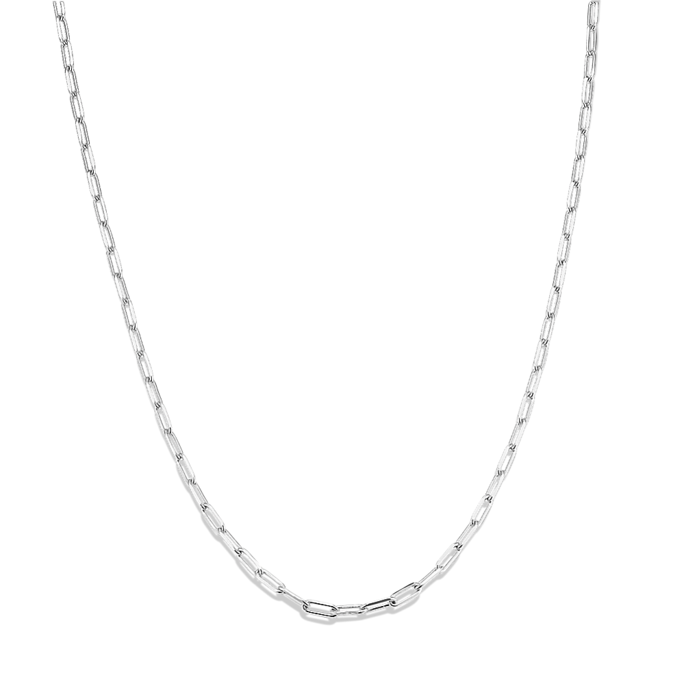 24'' Sterling Silver Paperclip Chain (2mm)