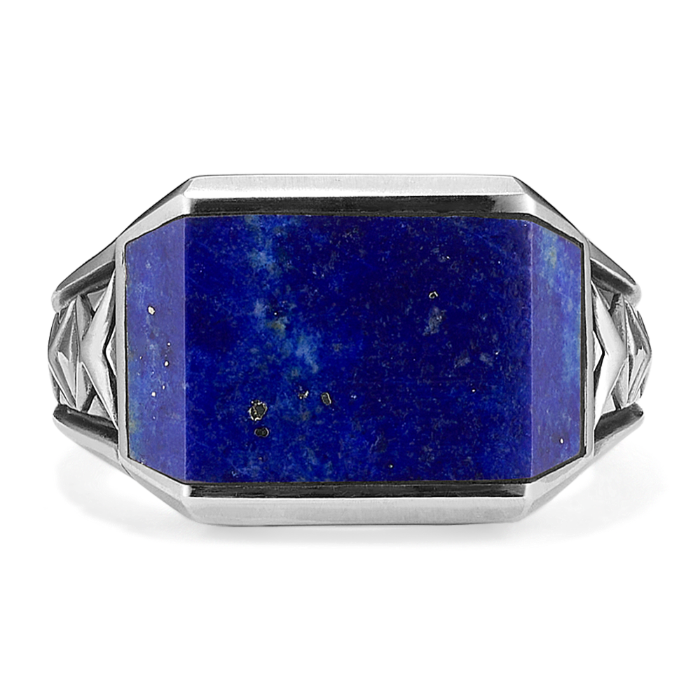 Rectangle Shape Blue Stone Ring| Lapis Lazuli Sterling Silver newest Ring| Men’s Signet Ring | Sterling Silver Ring Men’s Ring| Husband Gifts Ring