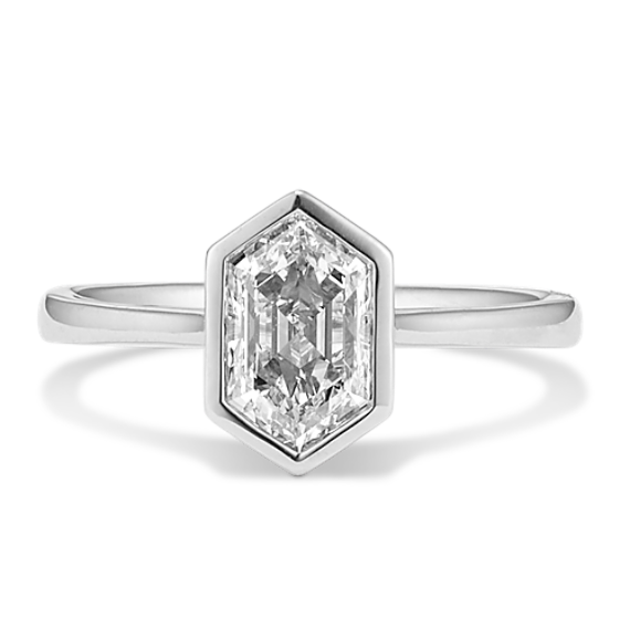 1 ct Lab-Grown Diamond Bezel Engagement Ring