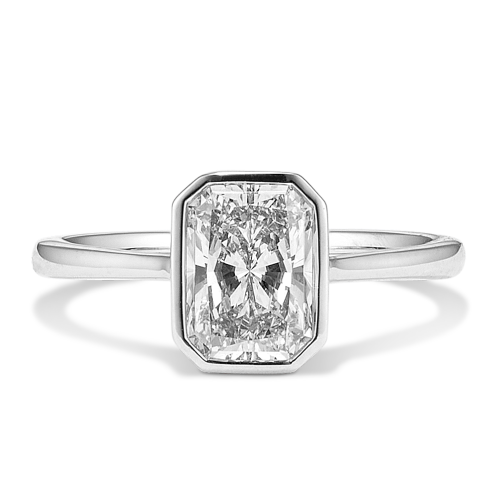 1 1/2 ct Lab-Grown Diamond Bezel Engagement Ring