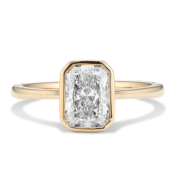 1 1/2 ct Lab-Grown Diamond Bezel Engagement Ring