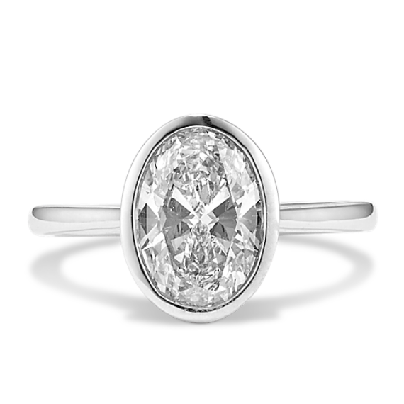 2 ct Lab-Grown Diamond Bezel Engagement Ring