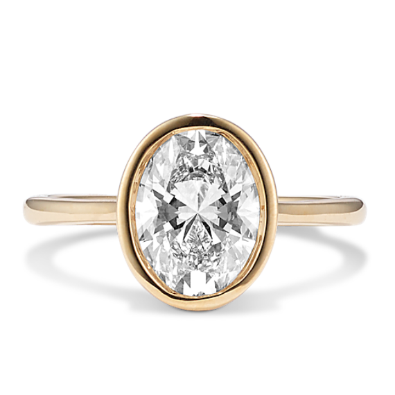 2 ct Lab-Grown Diamond Bezel Engagement Ring