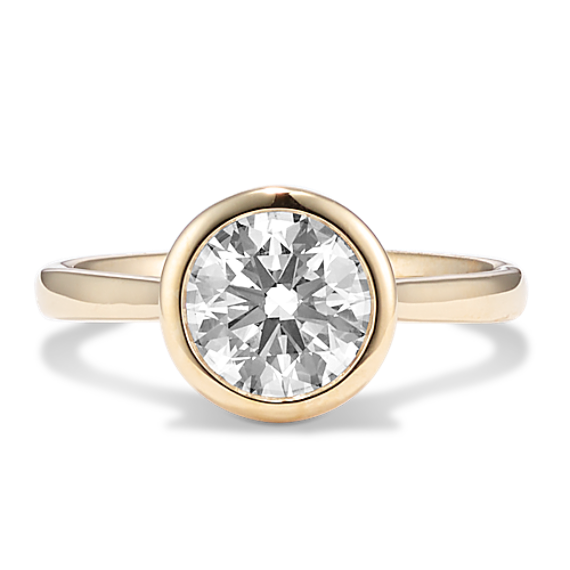 1 1/2 ct Lab-Grown Diamond Bezel Engagement Ring